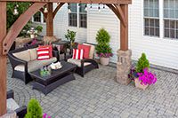 Brick pavers for patio flooring do just that for you
